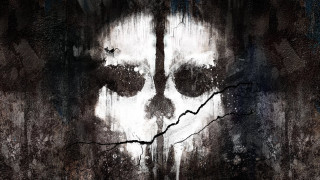 Skull face paint black background - a face free wallpaper