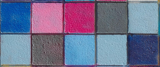 Multicolored paint swat fence starry - a white border free wallpaper