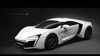 White sports car black background 4 - photorealism free wallpaper for desktop