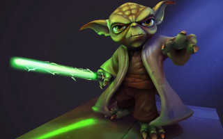 Cartoon furry male lightsaber glowing - zbrush free wallpaper