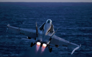 Jet ocean light planet military - ed benedict free wallpaper