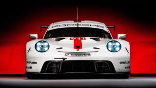 White porsche racing car red - car free wallpaper