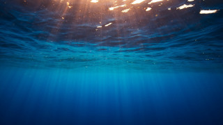 Blue ocean sunlight boat milky - sunlight free wallpaper