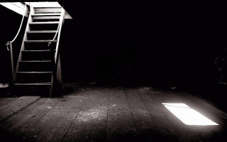 Ladder dark light door room - chiharu shiota free wallpaper