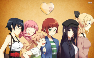 People wall hearts group standing - heart free wallpaper