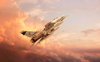 Fighter jet cloudy sky pilot 10 - cliff childs free wallpaper