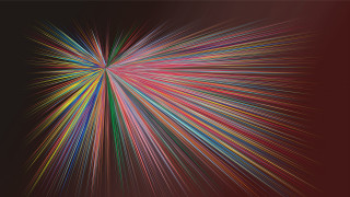 Colorful starburst black red white - bridget riley free wallpaper