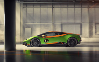 Green sports car garage number11 - a green sports car free wallpaper