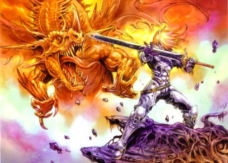 Man sword demon huge head - a sword next free wallpaper
