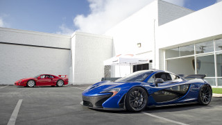 Blue sports car parking lot 22 - elbridge ayer burbank free wallpaper