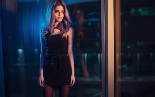 Elina karimova black dress city 2 - free dark wallpaper