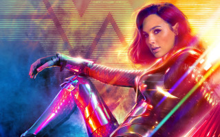 Futuristic woman neon suit sword - a futuristic suit free wallpaper