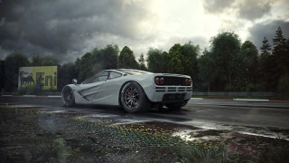White sports car wet road - cedric seaut keos masons free wallpaper