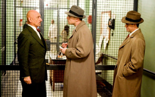 Three men coats hats room - brassaï free wallpaper