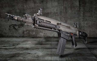 Gun red dot dark room - hard surface free wallpaper