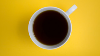 Coffee spoon yellow gradient minimalist - product photo free wallpaper