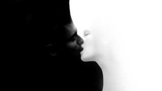 Woman shadow wall white light - a womans face free wallpaper