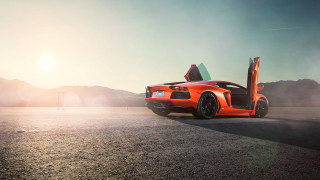 Desert mountains car open vehicle - nice looking car free wallpaper