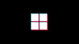 Black white window red squares - minimalist free wallpaper