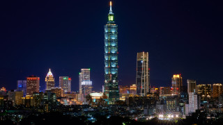City skyline night ferris wheel 3 - cui bai free wallpaper