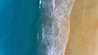Beach surfboard water shore waves - a few wave free wallpaper