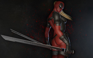 Bloodied sword woman blonde gloves - deviantart artstation free wallpaper