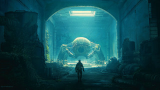 Man tunnel giant turtle light - a tunnel free wallpaper