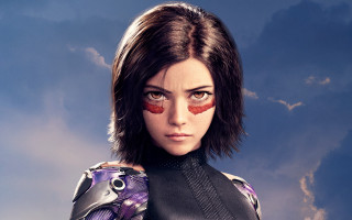 Woman red eyeliner black jacket - a black jacket free wallpaper for desktop