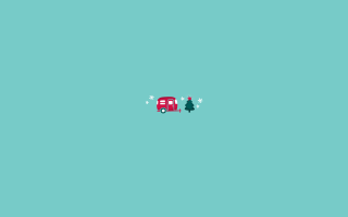Red truck driving road tree - a red truck free wallpaper