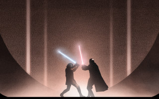 Star wars sunset silhouette light - the other hand free wallpaper