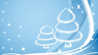 Blue background christmas tree stars - ernest william christmas free wallpaper for desktop