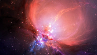 Cosmic starlight starcluster bright astronaut - a colorful space free wallpaper