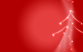 Red christmas tree white lights 2 - a white light free wallpaper