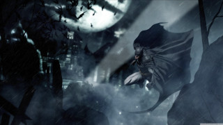 Batman dark fullmoon city night - full free wallpaper