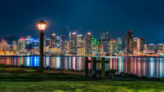 Tokyo cityscape lake night brightlights - the building free wallpaper for desktop