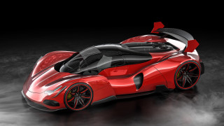 Red sports car digital rendering - dahlov ipcar free wallpaper