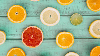Citrus group blue table summer - postminimalism free wallpaper for desktop