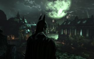 Batman dark city full moon - a dark city free wallpaper