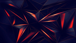 Star abstract red lights 3d - object free wallpaper