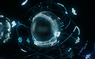 Human head chip blue black - redshift free wallpaper