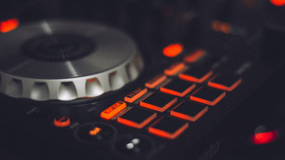Keyboard red light black background 2 - free technology wallpaper