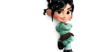 Cartoon character smile green shirt - a white wall free wallpaper