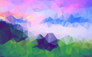 Colorful lowpoly pastel shapes abstract - low free wallpaper