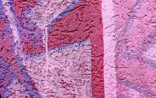 Pink purple wall graffiti clock - graffiti paint free wallpaper