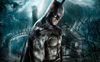 Batman man lightning building bridge - batman free wallpaper