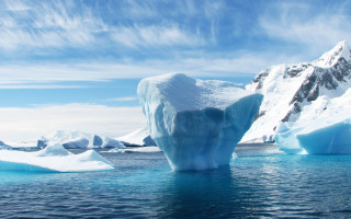 Iceberg mountain ocean ecological beach - ice free wallpaper