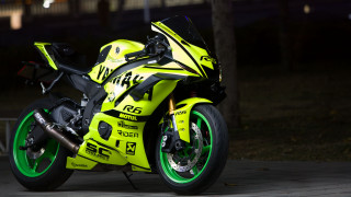 Motorcycle night green tire 3d - night time free wallpaper