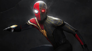 Man red suit yellow glow - a yellow light free wallpaper