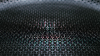 Holographic pattern red center black - pattern free wallpaper