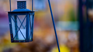 Blue lantern blue pole white - inside free wallpaper